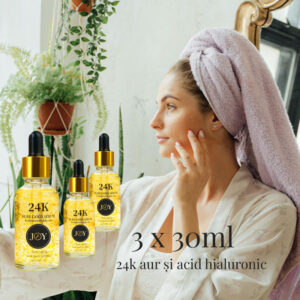 Ser de față cu aur de 24k și acid hialuronic